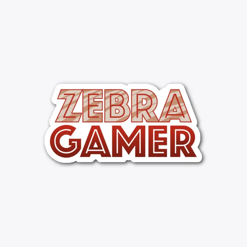 Zebra Gamer Logo Sticker